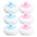 Vaguelly Lot de 6 houppettes douces pour b b : applicateur de maquillage en peluche pour le corps des nourrissons coussinet rond pour poudrer - houppette douce pour estomper