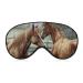 Sleep Mask for Men Women Animals Embroidery Paintings Horses Eye Cover for Sleeping Breathable Sleep Eye Mask with Adjustable Elastic Strap Light Blocking Eyeshade for Night Sleeping Nap