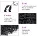 Silike Synthetic 32 Crochet Hair Deep Wave Braiding Extension 4 Pack - Long Ocean Wave Style - Soft Human Hair Feel - 1B Color - Buy Online on GoSupps.com