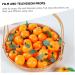 Alipis 50pcs orange cupboard desktop toys plastic teaching aids decorations Model Toy accessories mini Scene Photography Props decorate window False Orange Decor fake fruit - Buy Online on GoSupps.com