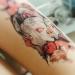 Oottati 2 Sheets Waterproof Temporary Tattoo Stickers - Pink Japanese Mask & Canadian Hairless Cat Skull Design for Arm, Thigh, Leg - Perfect for Leg, Back, Thigh - Buy Online on GoSupps.com