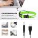 MASBRILL Waterproof LED Dog Collar - Adjustable USB Charging Neck Band for Small & Medium Dogs - 3 Lighting Modes - Green (M: 38-50cm) - Buy Online on GoSupps.com