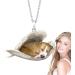 Hujinkan Pendant Chain Necklace Women Stainless Steel Sleeping Angel Dog Wings Necklace Fashion Jewelry Accessory Angle Necklace For New Year Anniversary Dating Easter Thanksgiving Gifts 4 - Buy Online on GoSupps.com