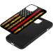 Kente US African American Red Line Flag Phone Case Compatible with iPhone 15 Plus Shockproof Glass Back Phone Shell Slim Cover - Buy Online on GoSupps.com