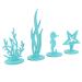 1 Set Felt Ornaments Home Decor Office Decor Animal Home Items Topper Felt Adornment Car Necessities Coral Ornament Home Felt Ornament Seaweed Ornament Plant Fish Tank Blue 26x10cm