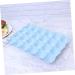 Hemoton Egg Holder Organizer Box Straw Stacked Grids for Refrigerator Storage Holder Egg Breakage-proof Thicken Wheat Blue Blue 29*19CM - Buy Online on GoSupps.com