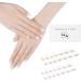 Danni & Toni Semi Cured Nail Wraps (Shine Bright) - 28 Stickers with Fine Gold Sparkles - Self-Adhesive Gel Nail Stickers - Buy Online on GoSupps.com
