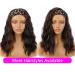 Short Bob Wavy Headband Wig for Black Women - Mixed Brown Synthetic Half Wig - Heat Resistant - Daily Wear (14 inch) - Buy Online on GoSupps.com