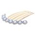 Didiseaon Hair Accessories Rhinestone Hair Clips for Women Rhinestone Clips for Hair Rhinestone Side Comb Hair Comb Clip Metal Hair Comb Vintage Decorate Imitation Pearls Bride
