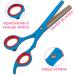 Professional Hairdressing Hair Thinning Scissor Barber Hairdresser Beautician Hair Salon Scissors (Blue Thinning 6.0") - Buy Online on GoSupps.com