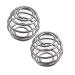 2 pieces of stainless steel protein shaker Mixing ball protein sports fitness shaker protein Shaker bottle cup wire whisk for protein blended drinks (4.0 x 4.0) silver