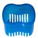 Bearals Denture Box with Brush & Strainer - Blue 2 | Denture Cup, Case, Cleaning & Soaking Cup for Mouth Guard, Retainer - Buy Online on GoSupps.com
