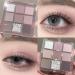 PICKX 9 Colors Glitter Eyeshadow Makeup Palette Matte High Pigmented Colorful Creamy Texture Eye Shadow Powder Natural Waterproof Long Lasting Eyeshadow Powder Cosmetics (F) - Buy Online on GoSupps.com