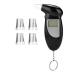 Breathalyzer with LCD Display  Digital Alcohol Breath Tester  Keychain Breathalyser Device with 5 Mouthpieces  Breath Alcohol Detector to Analyze The Concentration of Alcohol in The Blood