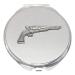 Old Pistol Compact Mirror Handbag Gift With Free Engraving 281