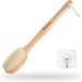 43cm Long Wood Double-sided Back Scrubber with Soft and Stiff Bristles - Buy Online on GoSupps.com