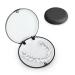 Beejoy Retainer Case Orthodontic Denture Box Round Retainer Box with Magnetic Seal Textured Liner Multifunctional Mouth Guard Denture Case for Retainers Mouthguards Braces (Black)