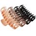 TOCESS Big Hair Claw Clips for Women Large Claw Clip for Thin Thick Curly Hair 90's Strong Hold 4.33 Inch Nonslip Neutral Matte Hair Clips (4 Pcs) Black, Neutral Khaki, Brown, Beige