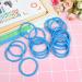 JCF Elastic Hair Bands 50Pcs - No Metal Hair Ties for Women, Girls, Men, Kids - Blue - Buy Online on GoSupps.com