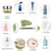 Jade Roller and Gua Sha Set for Face, Eye, Neck, and Body - Skin Tightening, Lymphatic Drainage, Wrinkle Reduction Tool - Buy Online on GoSupps.com
