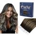 FSHINE TAPE in extensions 55cm tape in hair extensions real hair off black fading to honey blonde adhesive in real hair extensions Invisible hair extension band in 50 grams 20 pieces #1b/27/1B 2. tape #1b/27/1B 55cm