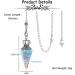 JOVIVI Aquamarine Crystal Pendulum - Dowsing & Healing Tool for Reiki, Meditation & Wicca - Buy Online on GoSupps.com