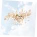 DOITOOL Gold Side Comb Hair Crystals Decor Alloy Hair Comb Hair Claw Hatchet Comb Floral Headpiece Crystal Flower Comb Rhinestone Headpiece Crystal Decor Accessories Pearl Bride - Buy Online on GoSupps.com