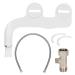Toilet Bidet G1/2 Toilet Bidet Seat Attachment Water Spray Double Nozzle Non-Electric Sprayer