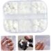 Flower Nail Art Glitters DIY 3D White Floral Nail Stud Sequins for Salon Gift Flower Nail Glitters - Buy Online on GoSupps.com