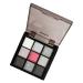 Silver Grey Eyeshadow Palette: Dark Shine Pigmentation Rich Powder Blending Formula Shiny Metallic Shine | 9 Colors Long Lasting Eye Makeup for