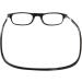 TBOC +3.50 Reading Glasses for Men & Women - Foldable Adjustable Black Frames | Presbyopia Aid with Magnetic Closure - 1 Pack - Buy Online on GoSupps.com