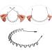 MapofBeauty Metal Hair Bands Hoop 6 pieces Wavy Spring Headbands Non Slip Sports Fashion Headwear Accessories (Black) - Buy Online on GoSupps.com