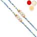 Ghasitaram Gifts Rakhi for Brother Rakhis Online - Set of 2-6400 Fancy Thread Rakhis Set of 2 Rakhis