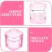 minkissy Nail Dappen Dish Crystal Glass Manicure Nail Cup Nail Liquid Cup with Lid for Acrylic Nails Pink - Buy Online on GoSupps.com