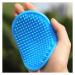Jkxwx pet brush pets silicone washing glove dog cat bathroom brush rubber rubber glove hair fur maintain massage kitchen cleaning gloves pet brush (color: blue)