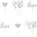 Arthsdite 24Pcs We Still Do Cupcake Toppers Glitter Love Heart Marriage Anniversary Cupcake Picks Bridal Shower Wedding Engagement Birthday Cake Decorations Supplies - Silver Glitter Silver Cupcake Toppers - Buy Online on GoSupps.com