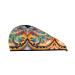 Painted Bread Coral Velvet Dry Hair Cap Perfect for Home Travel Pool Parties Beaches Baths and More