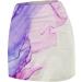 iOoppek Women's Solid Color Mid Waist Yoga Skirt with Pockets - Black & Purple 3XL | International Shipping Available - Buy Online on GoSupps.com