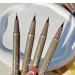 Quick-Drying Waterproof Fine Eyeliner Pen 4pcs - Long Lasting & Smudge Proof Formula (Light Brown) - Buy Online on GoSupps.com