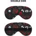 SSIMOO Black White Red Roses Eye Mask | Breathable Sleep Patch for Women | Ideal for Travel & Relaxation - Buy Online on GoSupps.com