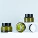 Zeoabsy 12-Pack 15ml Green Glass Cream Jars with Screw Caps & Spatulas - Perfect for Cosmetics Gels and Ointments - Buy Online on GoSupps.com