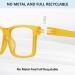 Shop GUD Oversized Reading Glasses - Stylish Screwless Spring Hinge 6 Pack for Men & Women +2.00 - Mix Colors - Buy Online on GoSupps.com
