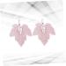 EXCEART 4 Pcs Key Rings for Keychains Leaf Charm Connector Alloy Pendant Charm Set Combo Plate Cereals 3.5*2.7*0.1cm Pink - Buy Online on GoSupps.com