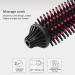 Professional Hair Curler Brush - Ceramic Hot Air Styling Iron for Soft Curls & Volume | Lightweight Negative Ion Paddle Brush - Buy Online on GoSupps.com
