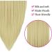 Beach Blonde Halo Hair Extension Headband 22 Inch Straight Synthetic Hair Heat Friendly Fiber - No Clip - Bleach Blonde 22Inch - Buy Online on GoSupps.com