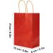 Paper Bag With twist handle cowhide Gift shopping bag used as Christmas Gift Bags candy bag Thanksgiving gift etc 10pcs(15 8 21-Red) 15 8 21 Red - Buy Online on GoSupps.com
