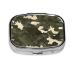 Army Camouflage Printing 2 Compartment Small Pill Case Cute Small Pill Box Purse Pill Boxs Travel Pill Organizer for Pocket Purse and Travel Gifts