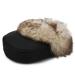 Lambskin foot warmer black/stracciatella cuddly merino fur warm