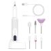 Electric Nail Drill Professional Electric Nail File with 6 Nail Drill Bits for Acrylic Gel Nails and Manicure Pedicure Tools (White)