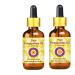Dev Herbes Pure Pomegranate Oil (Punica Granatum) with glass dripper natural therapeutic quality cold -pressed (Pack of Two) 100ml x 2 (6.76 oz)